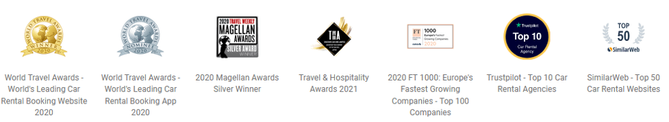 Awards - DiscoverCars.com Affiliate Program Commission of up to 70%!