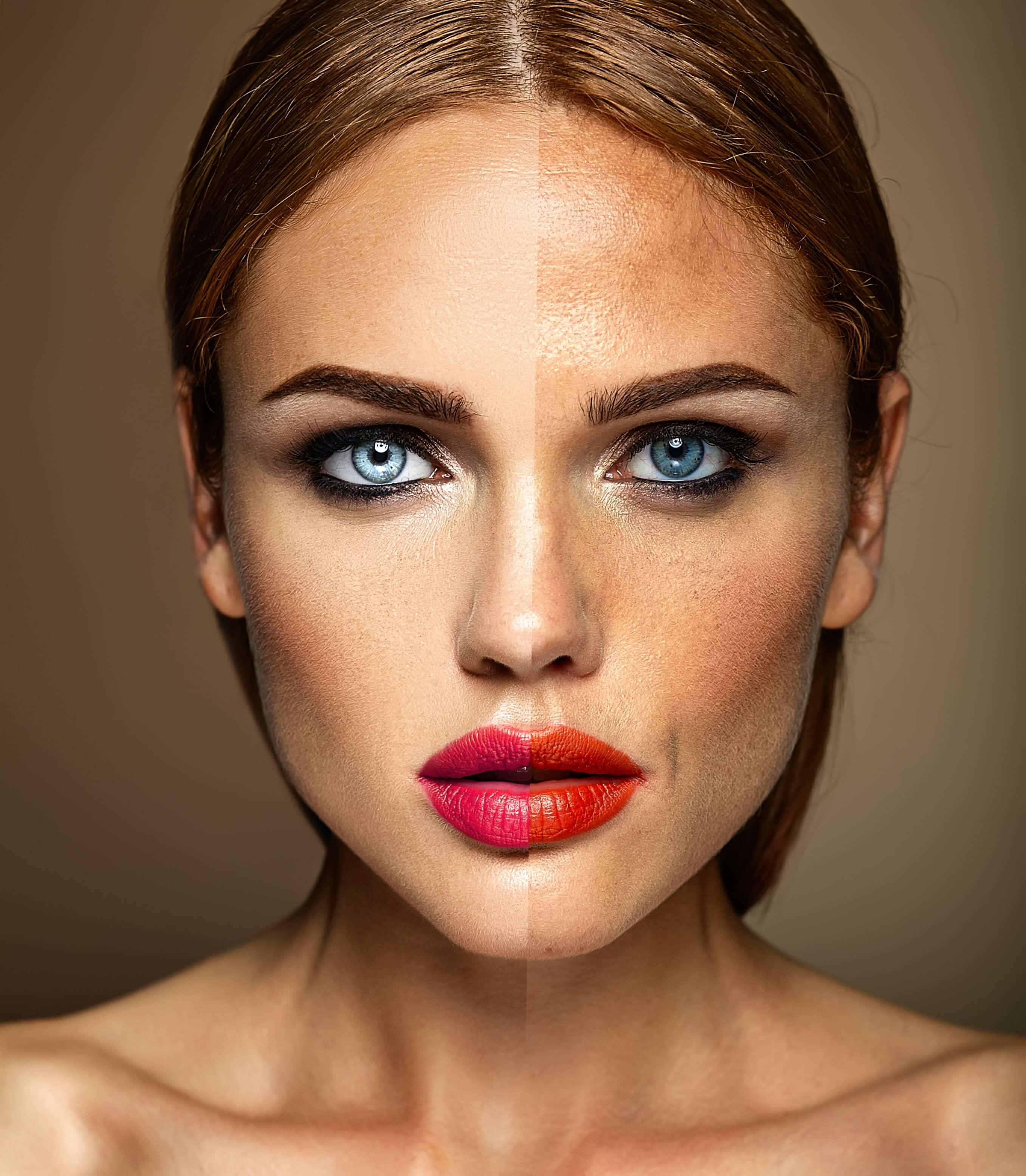 Партнерские программы интернет-магазинов косметики portrait beautiful woman model before after retouch min - Партнерские программы интернет-магазинов косметики