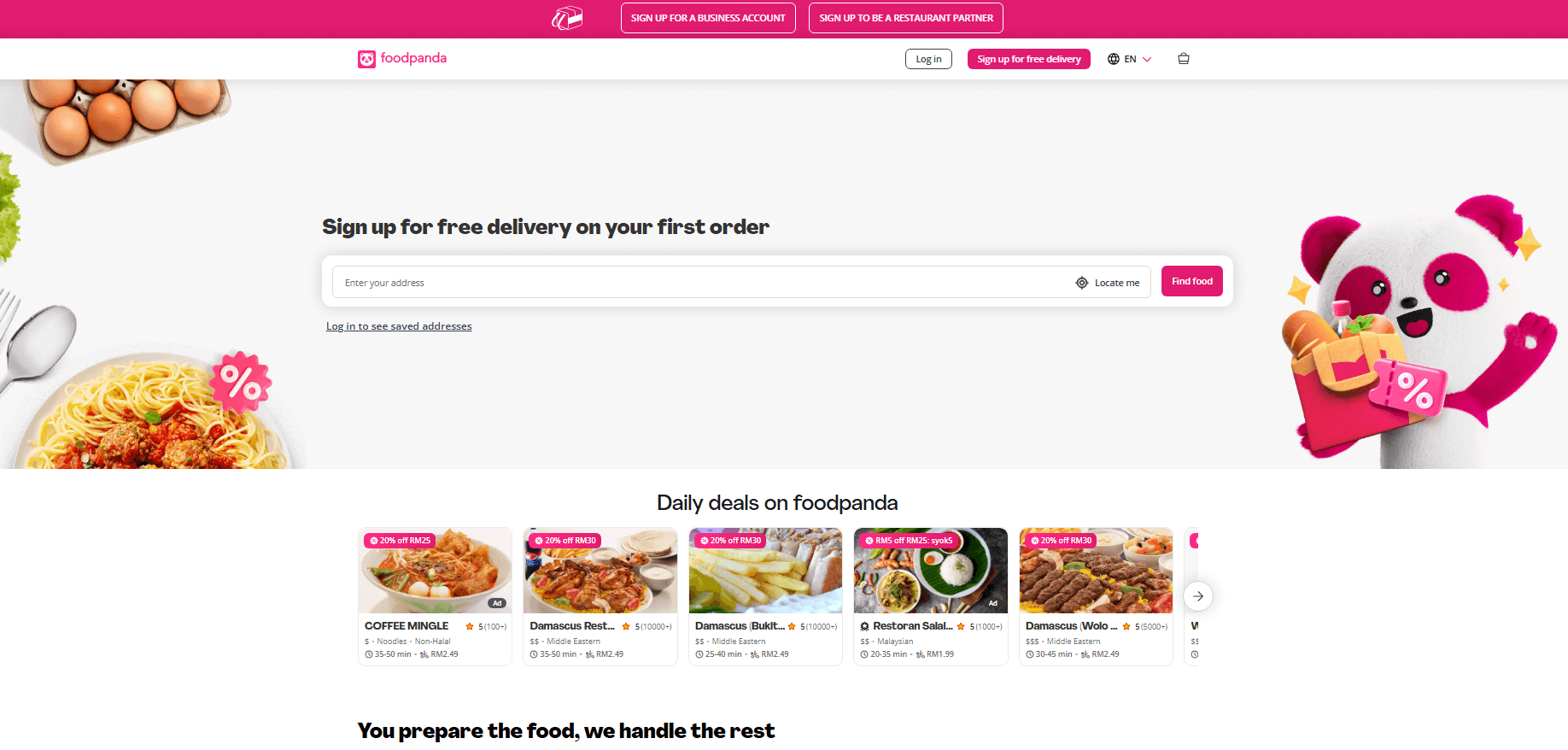 foodpanda 1 - Top Affiliate Programs for Father’s Day in APAC