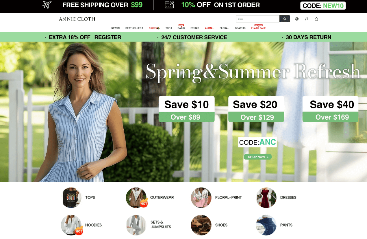 annie cloth 1 - Top 10 Affiliate Programs for American Independence Day