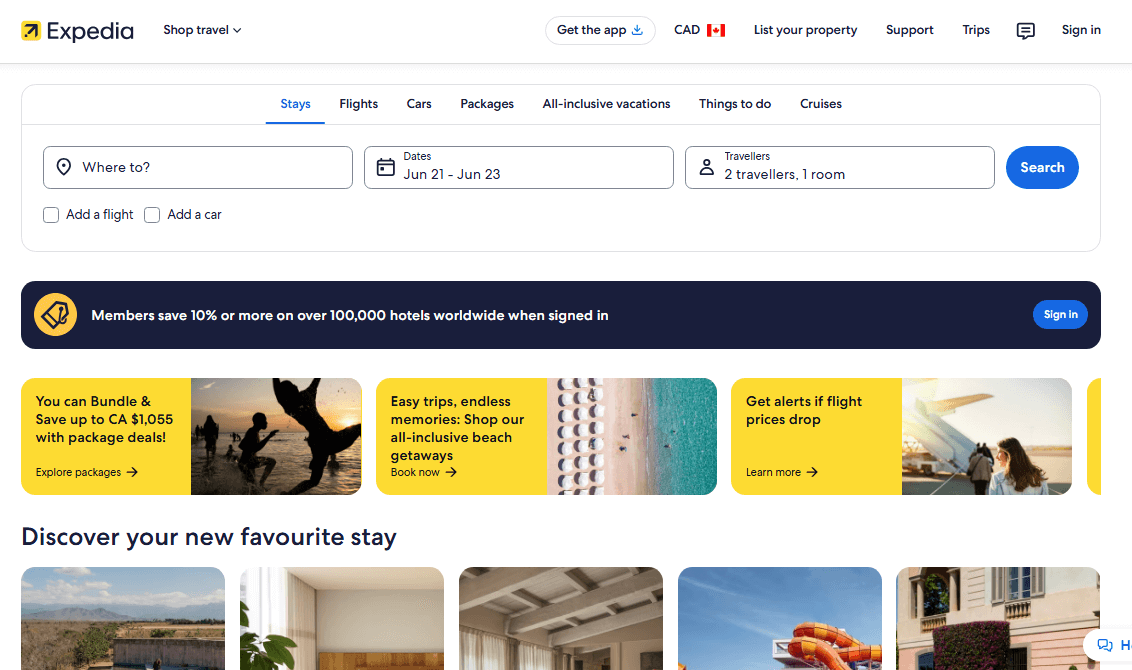 Top Affiliate Programs for Canada Day in US & CA expedia 1 - Top Affiliate Programs for Canada Day in US & CA