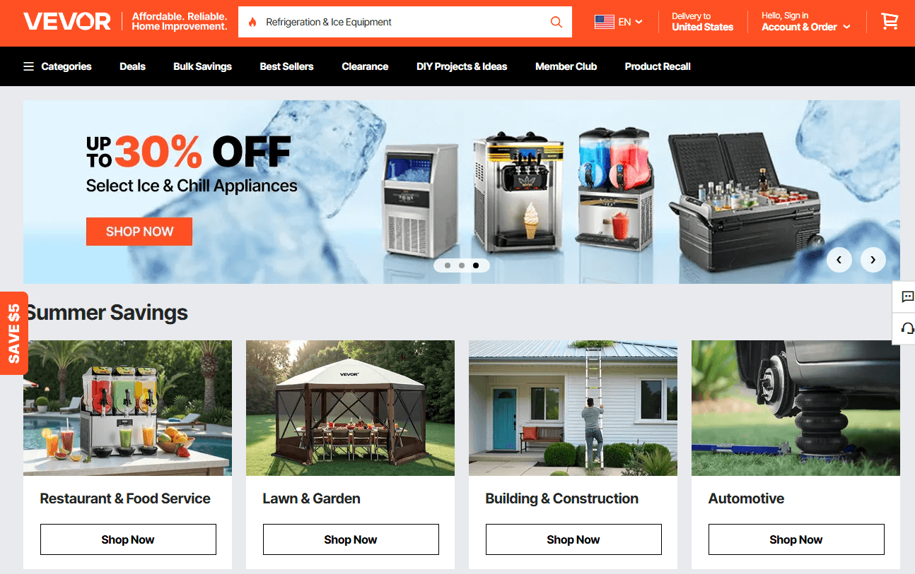 vevor - Top 10 Affiliate Programs for Amazon Prime Day in US & CA